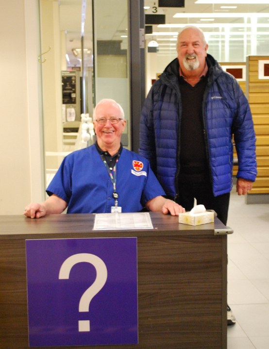 Volunteer desk